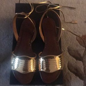 Veronica Beard Fawn Tie Sandals
